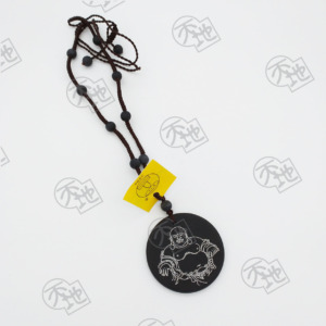 (No.807) 彌勒佛砭石圓佩 Round Shape Pendant with Maitreya